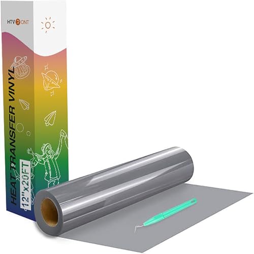 Heat Transfer Vinyl Silver HTV Rolls (20 Foot)