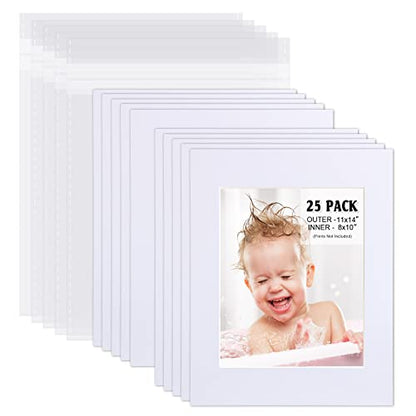 Pack of 25 White Pre