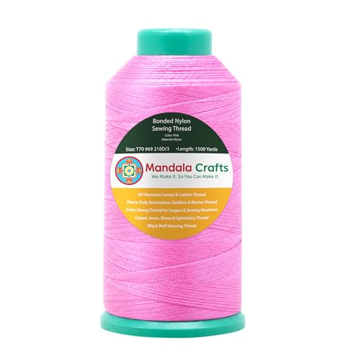 Size 69 210D T70 Pink Bonded Nylon Thread (4500 Foot )