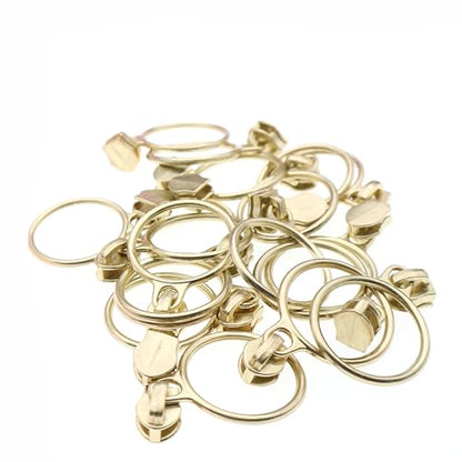 5 Gold Metallic Nylon Coil Zippers by The Yard Bulk 10 Yards Pink Zipper Tape with 25pcs Gold Ring Pull Sliders for DIY Sewing Tailor Craft Bag (25 Count)