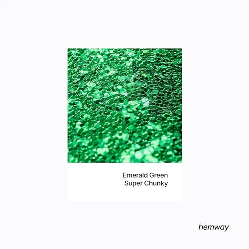 Resin Glitter Emerald Green 100g Super Chunky (3.5 Ounce)