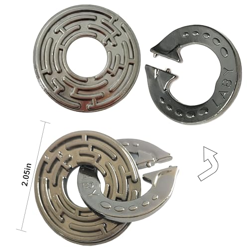 Metal Brain Teasers Puzzles 3PCS (3 Count)