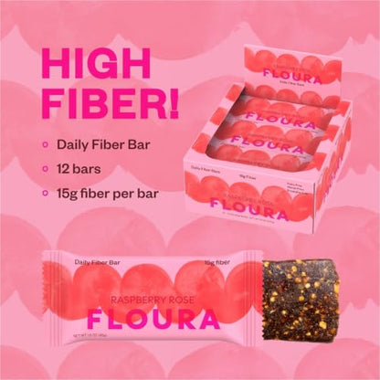Raspberry Rose Fiber Bars (21.6 Ounce)