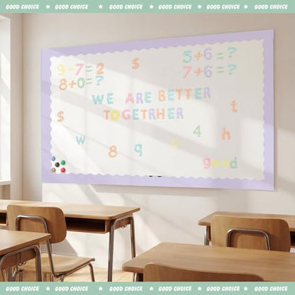 221 Pcs Pastel Composition Bulletin Board Letters for Classroom (221 Count)
