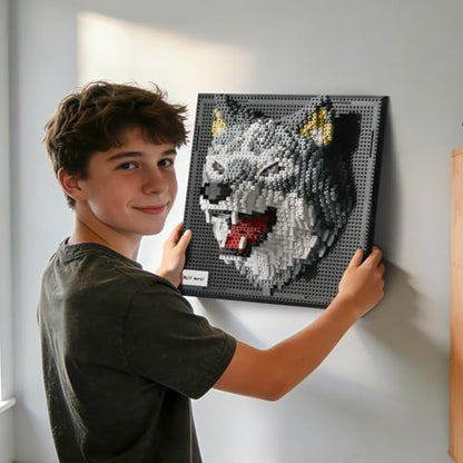 Wall Art Wolf Building Sets for Adults