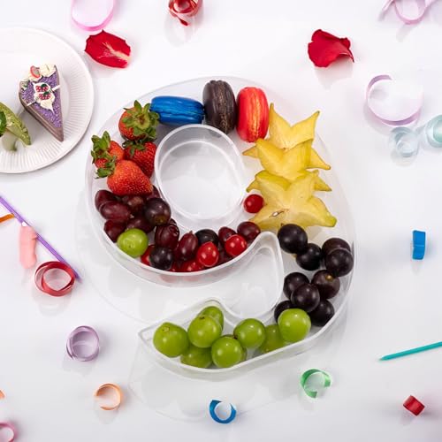 11" Clear Acrylic Letter & Number Charcuterie Tray