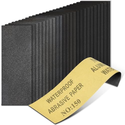 20PCS Sand Paper 150 Grit Sandpaper Sheets (20 Count)