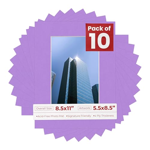 5.5x8.5 Mat for 8.5x11 Frame (10 Count)