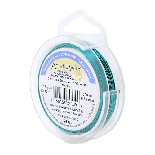 24 Gauge Silver Plated Tarnish Resistant Colored Copper Craft Wire