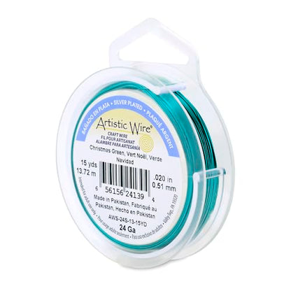 24 Gauge Silver Plated Tarnish Resistant Colored Copper Craft Wire