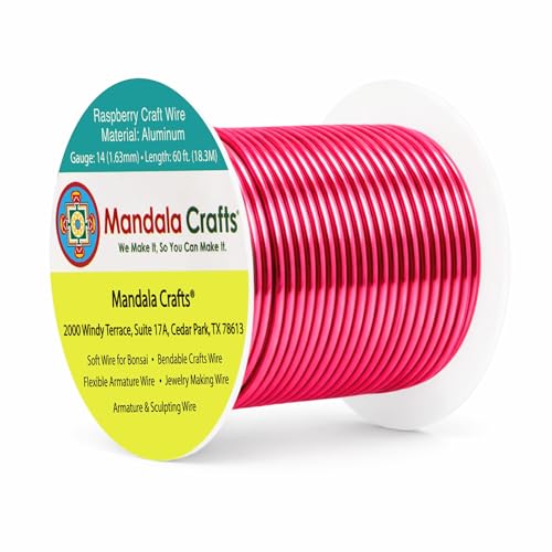 14 Gauge Raspberry Anodized Aluminum Craft Wire