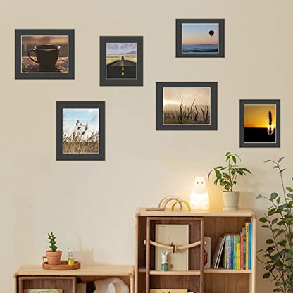 10 Pack Black 11x14 Picture Frame Mats