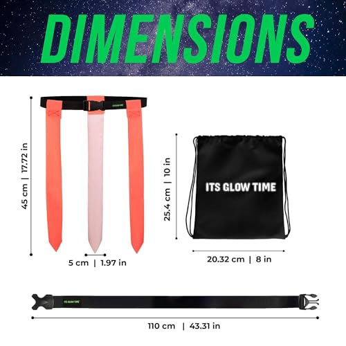 Premium Glow in the Dark Flag Football Belts
