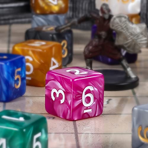 100pcs D6 Dice Set for Dungeon and Dragons (100 Count)