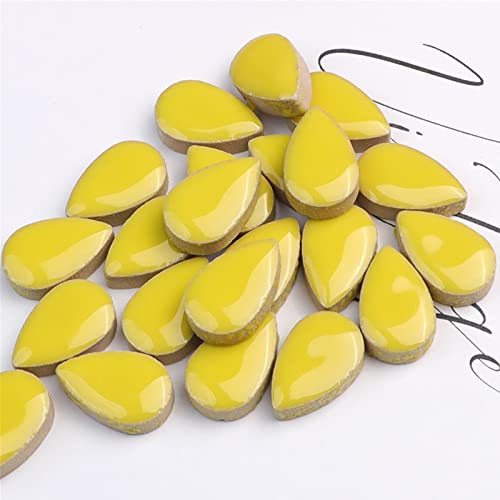 1.1lb Raindrops Ceramics Mosaic Tiles for DIY Crafts Home Decoration (150 Count)