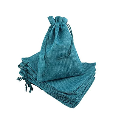 Pack of 25 Burlap Gift Bags with Drawstring Linen Jewelry Pouches Wedding Hessian Jute Bags for Birthday Jewelry and Treat Pouches Party Wedding Favors Gift Art and DIY Craft