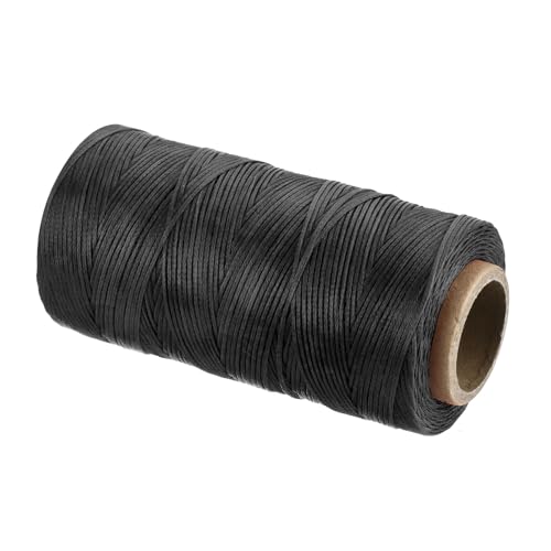 Waxed Thread 197 Yard 1mm 210D Flat Wax Thread Polyester Waxed String for Leather Sewing Hand Weaving Book Binding Home Decoration