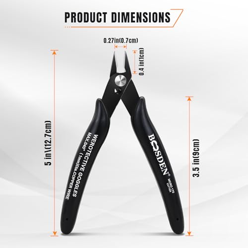 2 Pack Small Micro Wire Cutters Flush Cutter Pliers 5