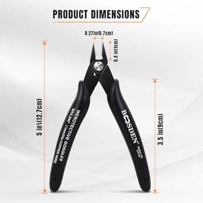 2 Pack Small Micro Wire Cutters Flush Cutter Pliers 5