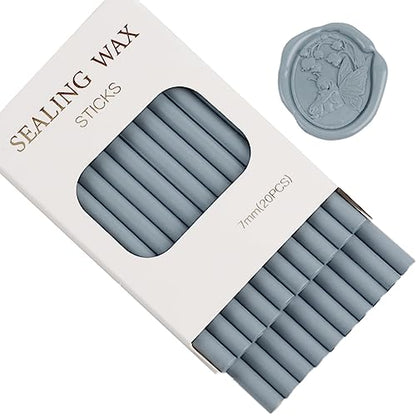 Dust Blue Wax Seal Sticks (20 Count)