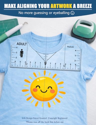 T Shirt Ruler for Precise Vinyl Alignment