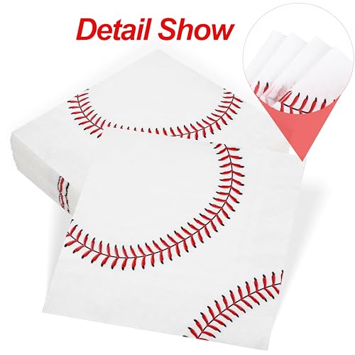 48 Pieces Baseball Napkins (48 Count)