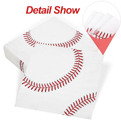 48 Pieces Baseball Napkins (48 Count)