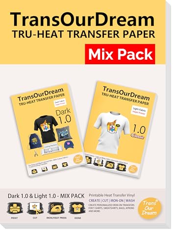 Heat Transfer Paper for Dark and Light Fabric