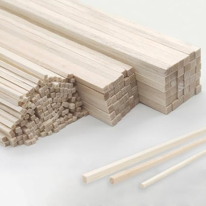 222Pcs Balsa Wood Sticks (222 Count)