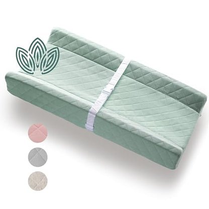 Organic Cotton Covered Contoured Baby Changing Pad