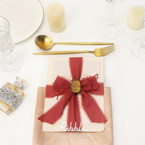 Rust Red Chiffon Ribbon 1 (60 Foot)