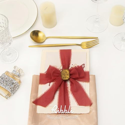 Rust Red Chiffon Ribbon 1 (60 Foot)