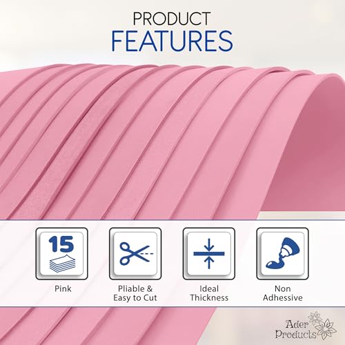 Pink EVA Foam Sheets for Crafts