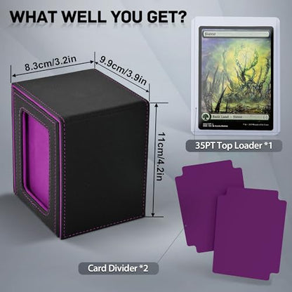 MTG Deck Box with Commander Window Display