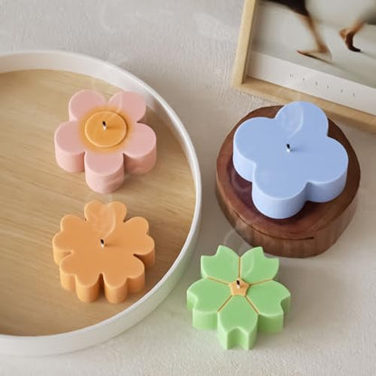 3 Pack Flower Silicone Molds for Candle (4 Count)