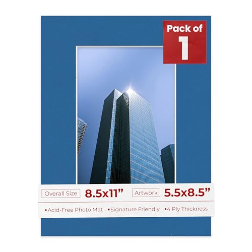 5.5x8.5 Mat for 8.5x11 Frame
