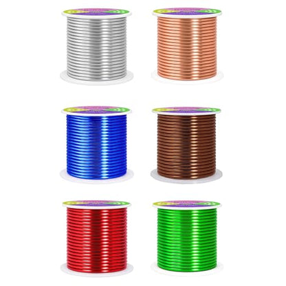 8 GA Green Brown Red Assorted Anodized Aluminum Craft Wire