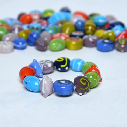 2 3 LB Bag Assorted Glass Candy Beads for Jewellery Making (150 Count)