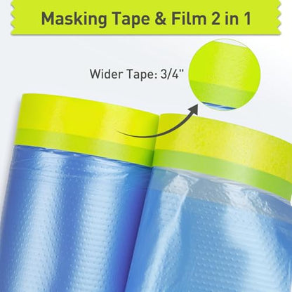 Pre Taped Masking Film for Painting (5 Count)