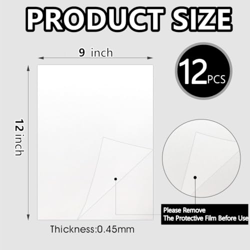 12pcs Sublimation Metal Photo Blanks 9x12 Inch Square