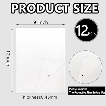 12pcs Sublimation Metal Photo Blanks 9x12 Inch Square