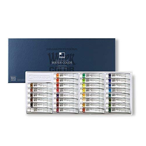 Professional Watercolor Paint 7.5ml Tubes 30 Color Set (7.6 Fl Oz)