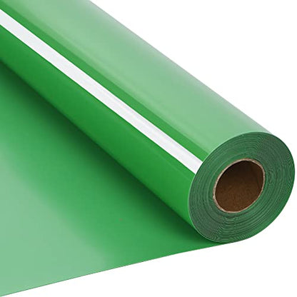 RENLITONG Fruit Green Iron on Vinyl 12Inch by 20ft Roll Heat Transfer Vinyl for T
