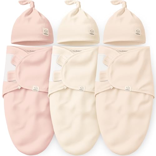 3pk Organic Swaddles for Newborns Girls
