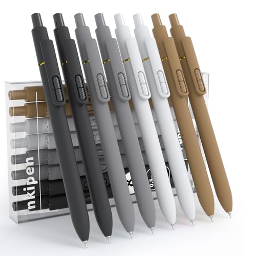 8 Pcs Gel Pens Black Ink (8 Count)