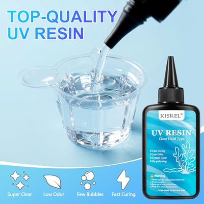 UV Resin Kit with Light and Molds