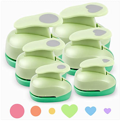 Circle Hole Punch Paper Punches for Crafting 3 (6 Count)