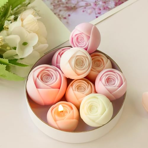 2 Pack Flower Succulent Candle Mold