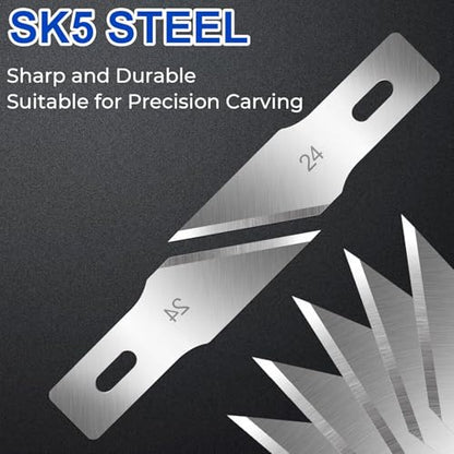 150 PCS Hobby Knife Replacement Blades (150 Count)