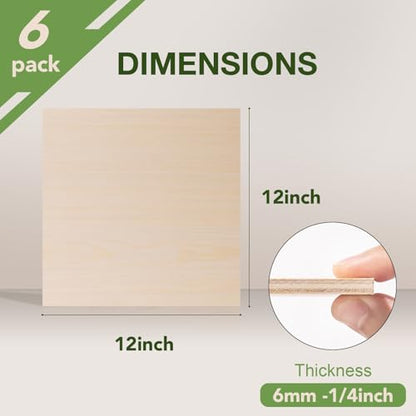 6 Pack Maple Plywood Sheets